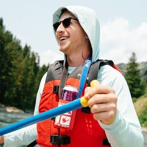 Give'r Long Sleeve Solstice Sun Hoodie Hooded Pullover Athletic Shirt Men's Sz M